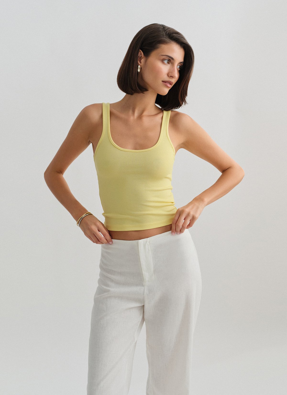 Sleeveless ribbed blouse-20