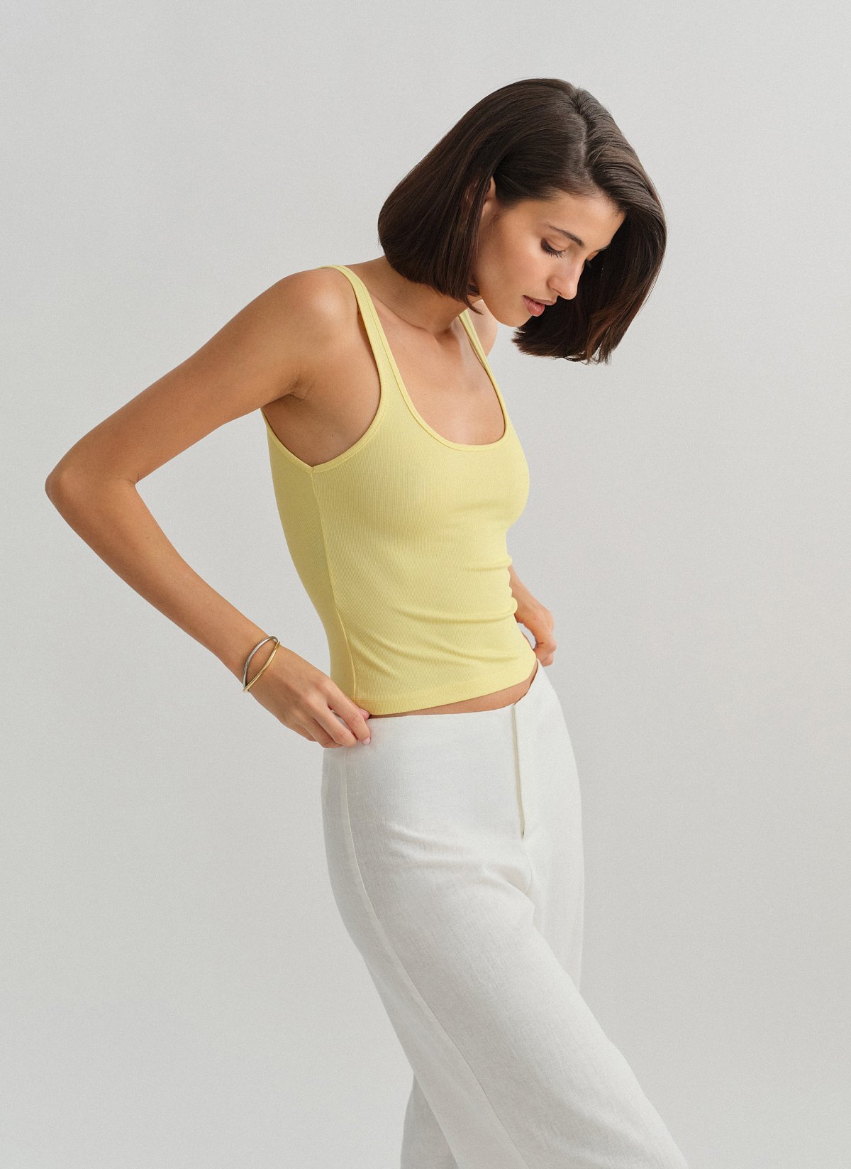 Sleeveless ribbed blouse-22