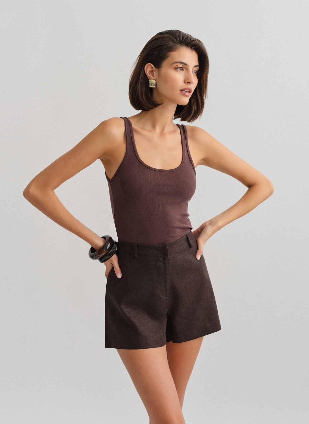 Sleeveless ribbed blouse-3