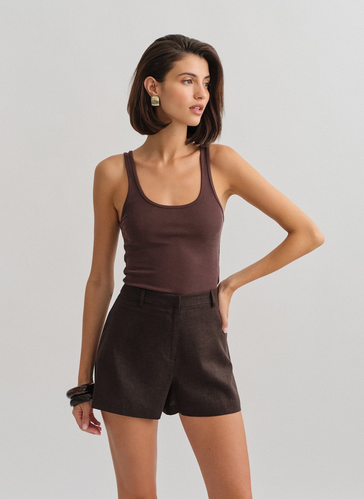 Sleeveless ribbed blouse-4