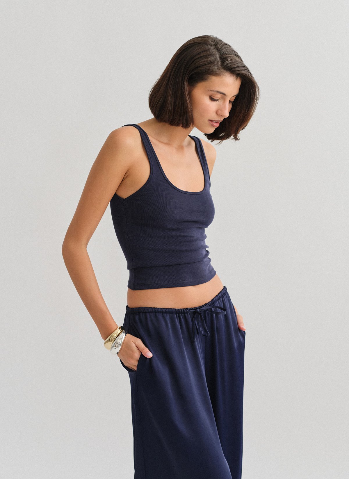 Sleeveless ribbed blouse-8