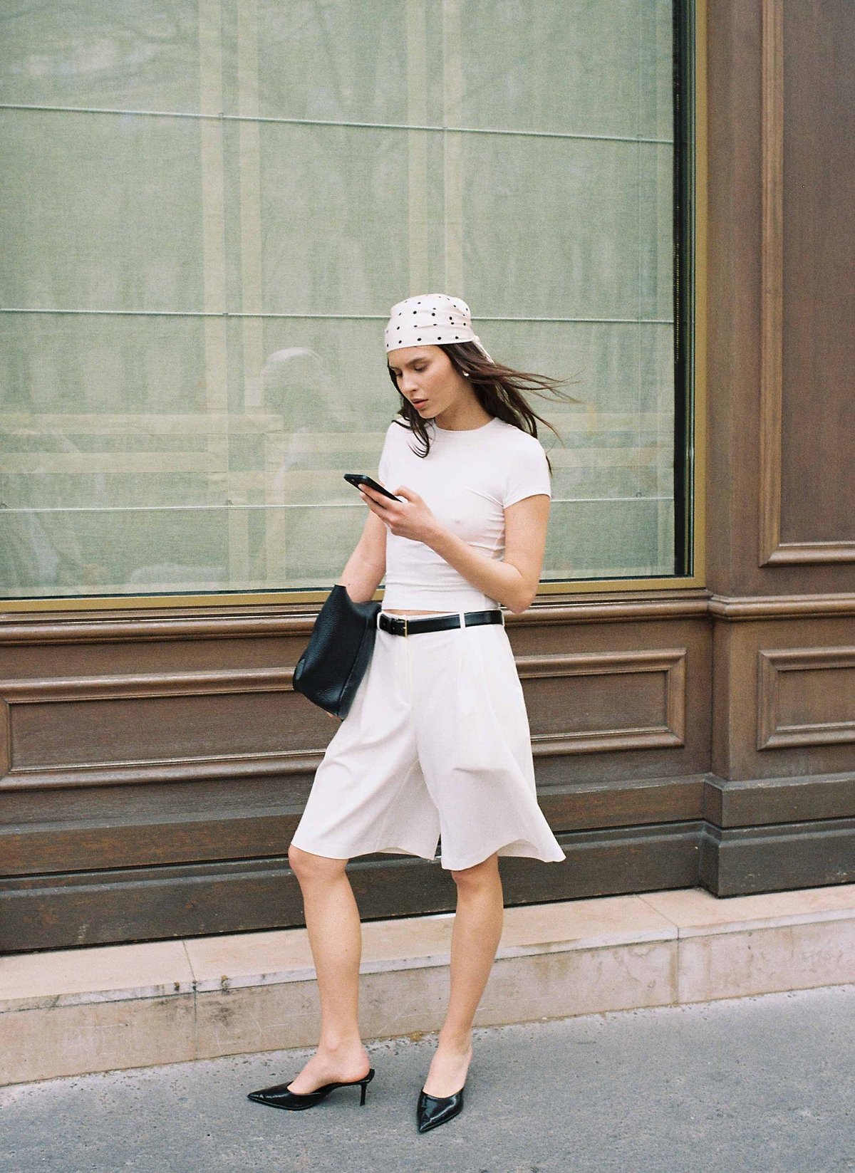 Textured bermuda shorts-15