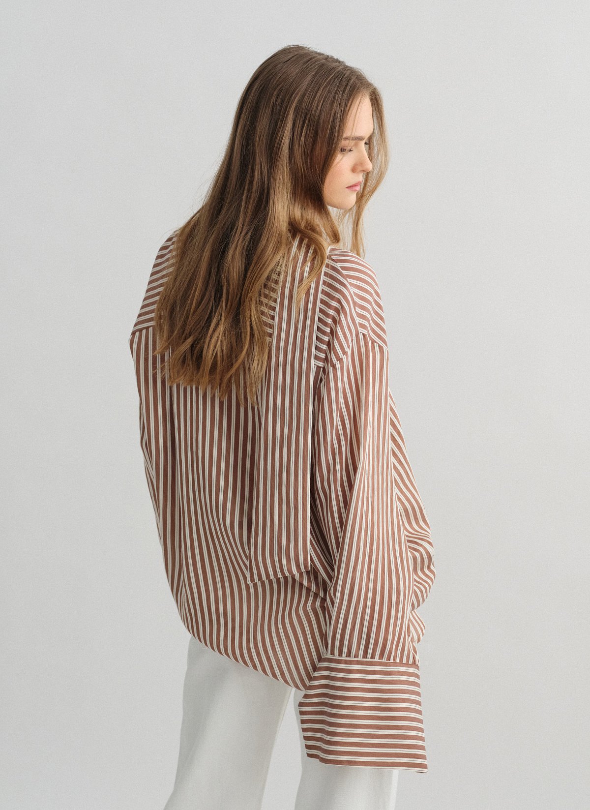 Striped shirt with cuff detail-11