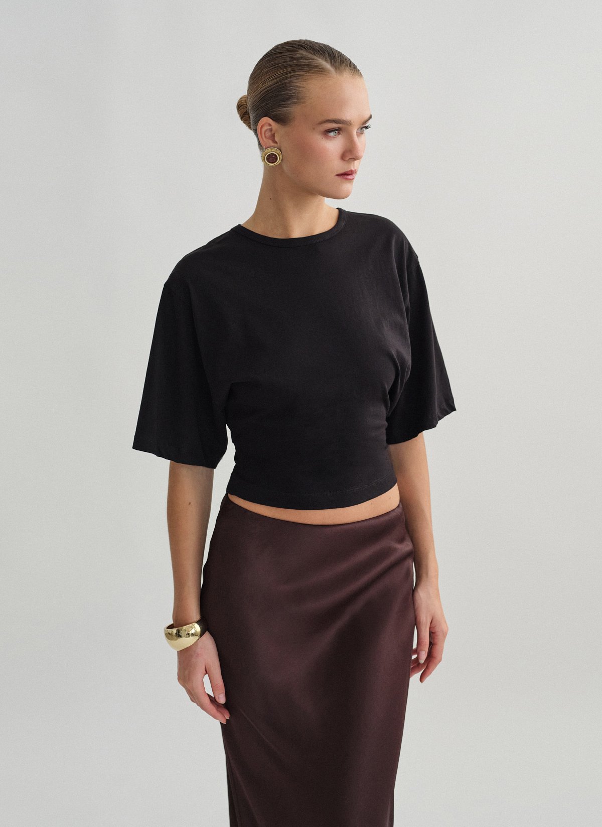 Fitted shortsleeve blouse-6