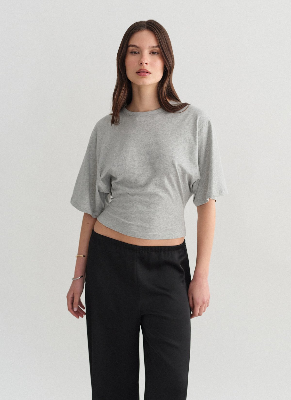 Fitted shortsleeve blouse-3