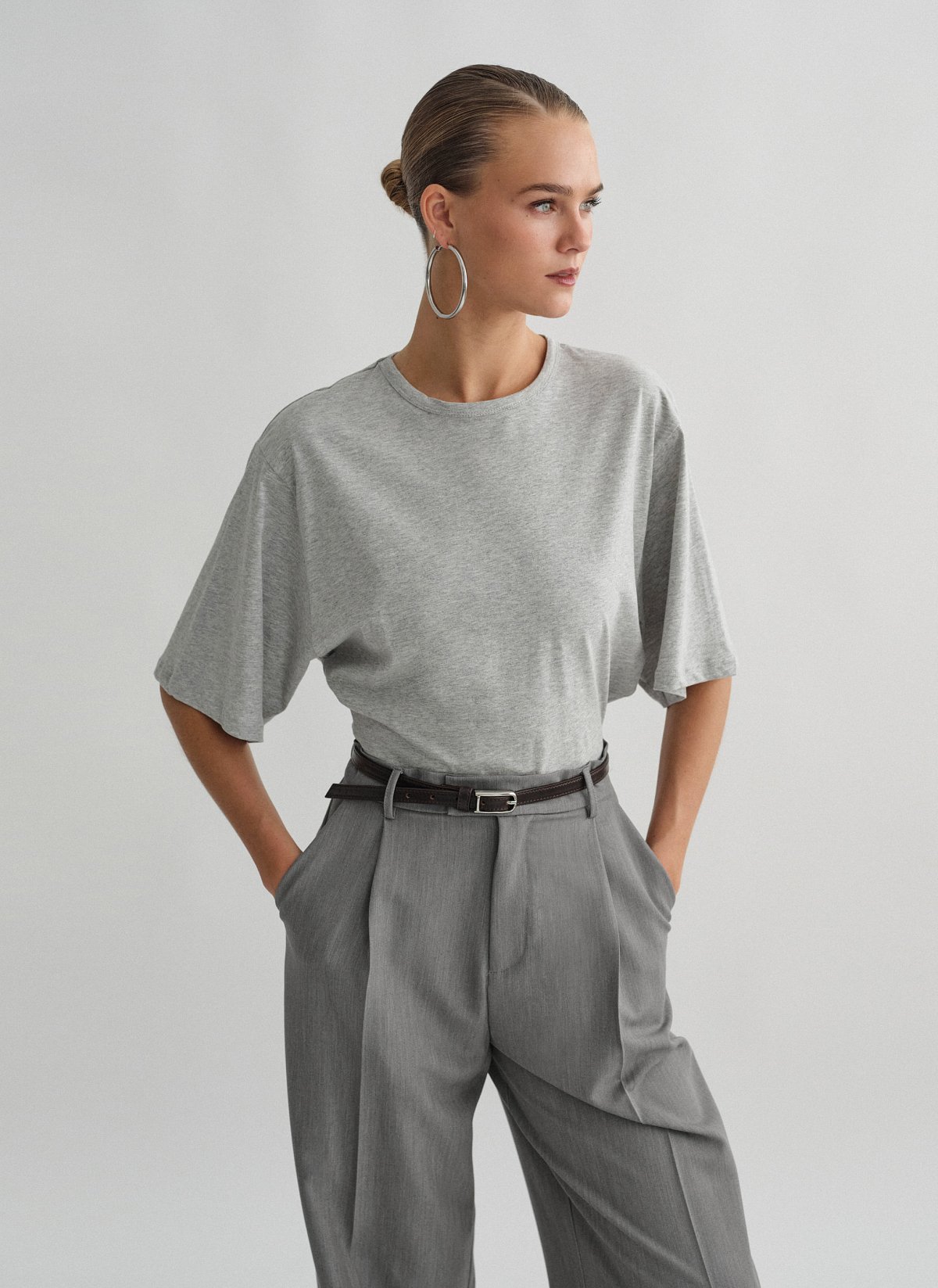 Fitted shortsleeve blouse-3