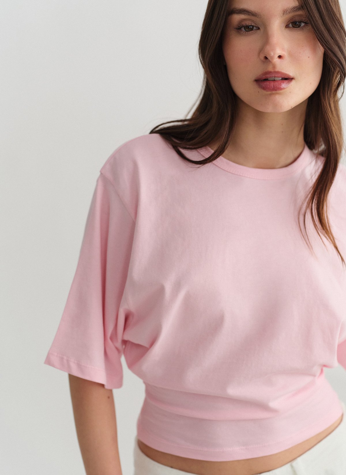 Fitted shortsleeve blouse-15