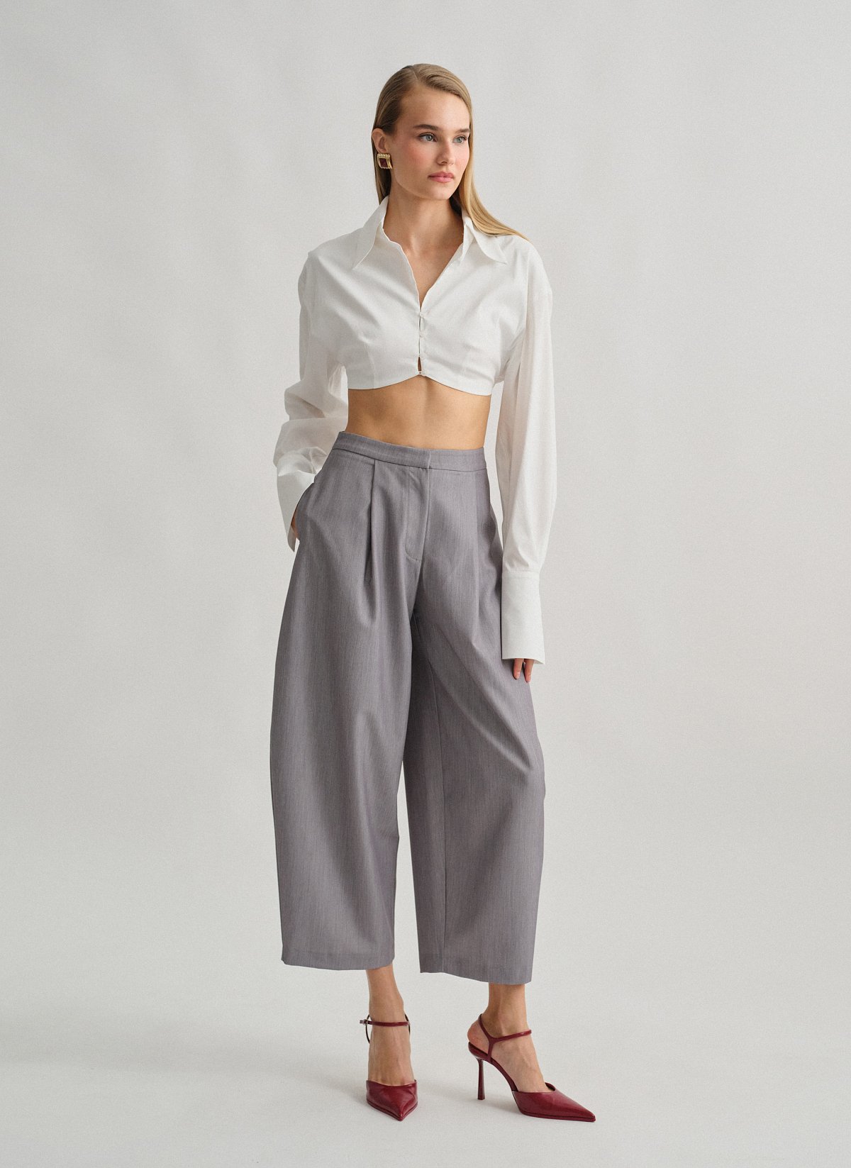 Textured barrel-fit trousers-16