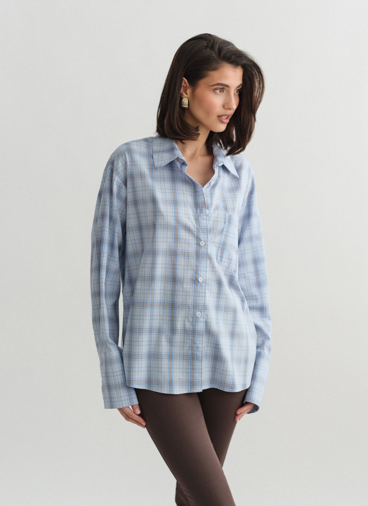 Καρό πουκάμισο με αποσπώμενη ζώνη-5