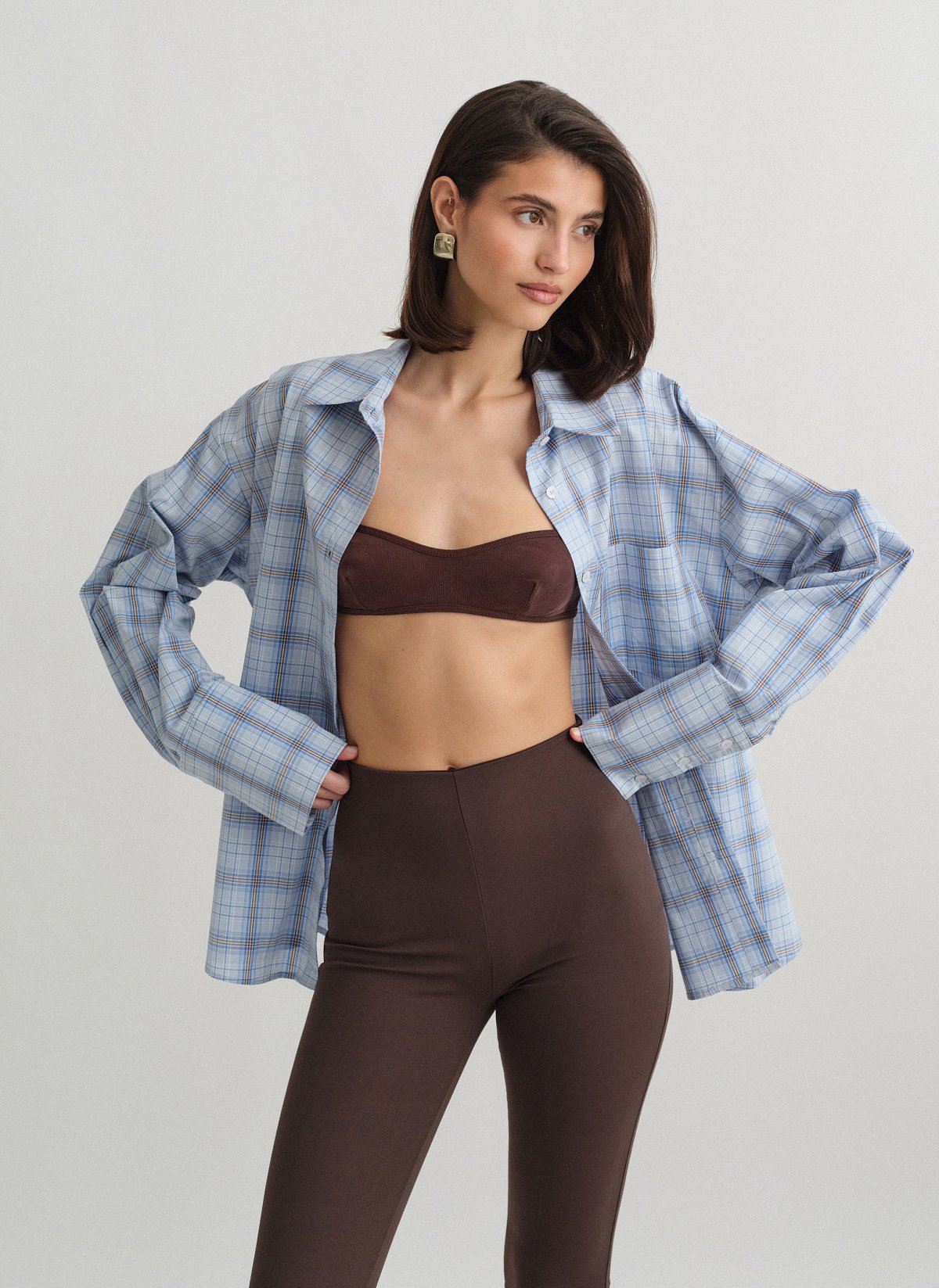 Καρό πουκάμισο με αποσπώμενη ζώνη-6