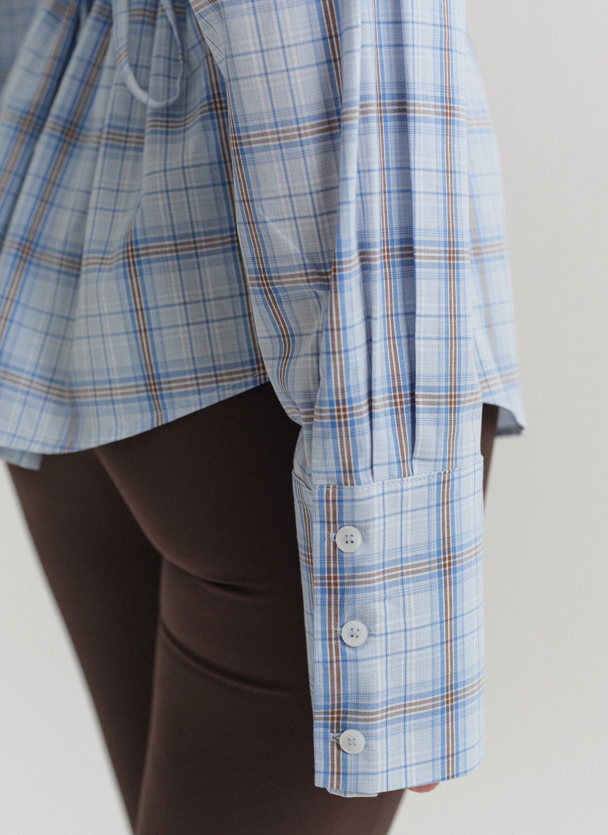 Καρό πουκάμισο με αποσπώμενη ζώνη-9