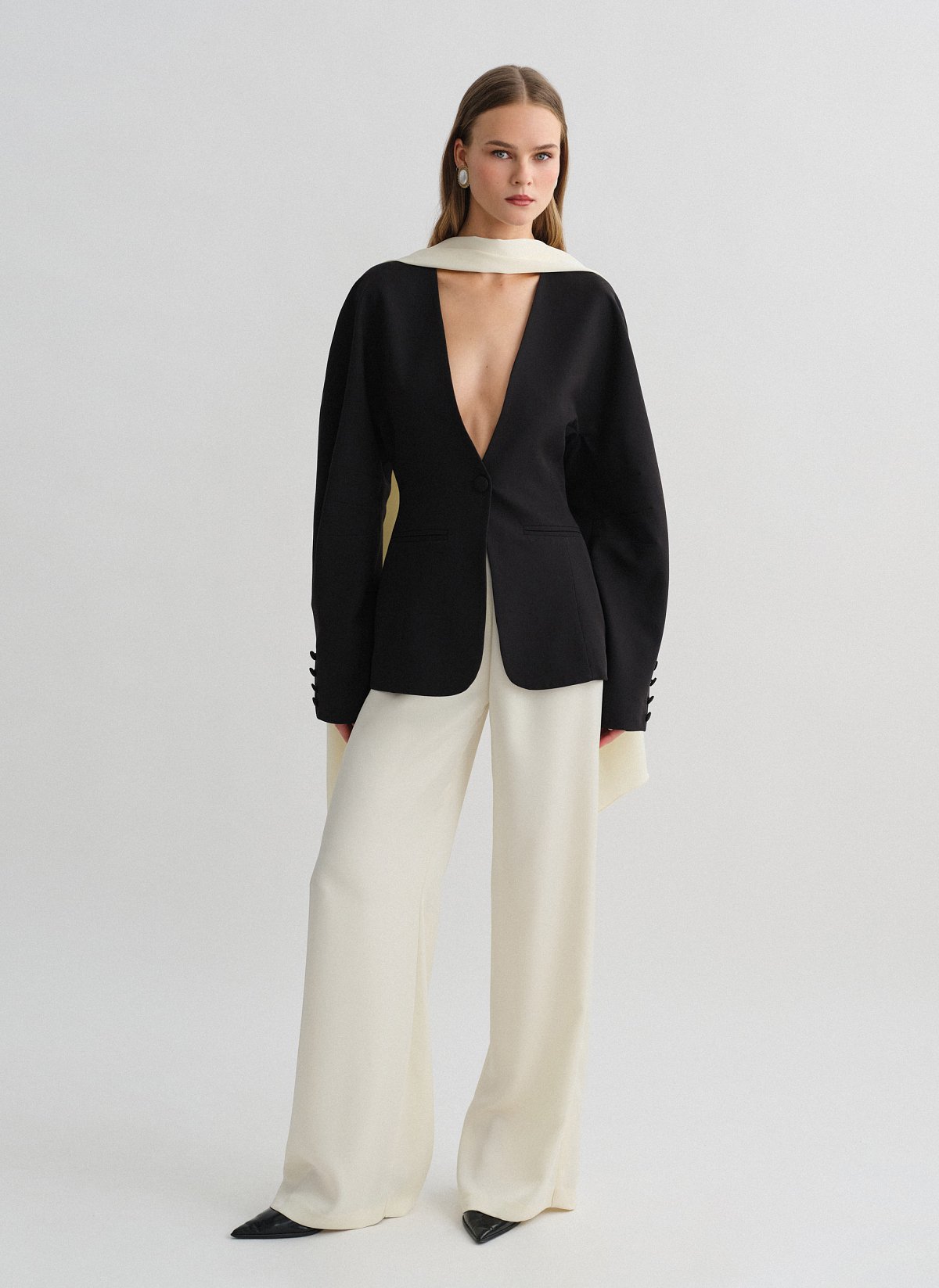 Μεσάτο μπλέιζερ με δομή-3