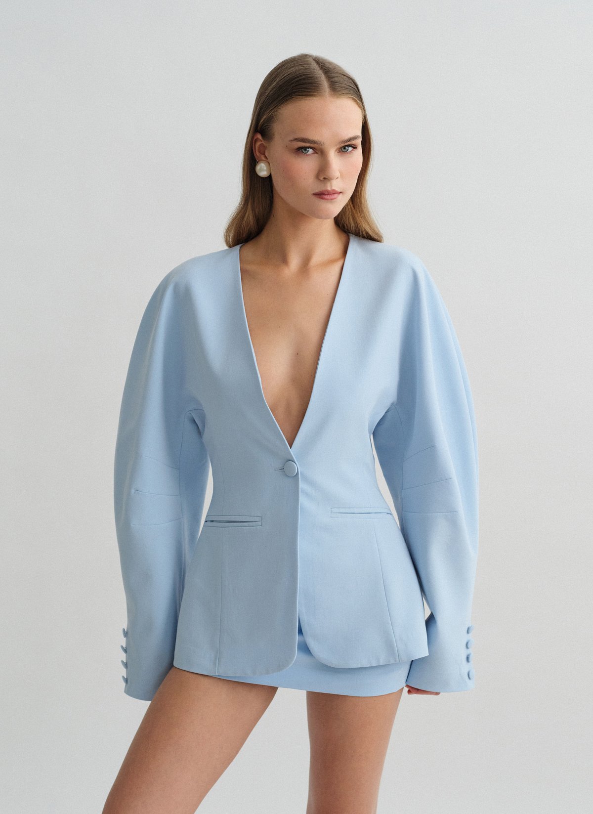 Μεσάτο μπλέιζερ με δομή-26