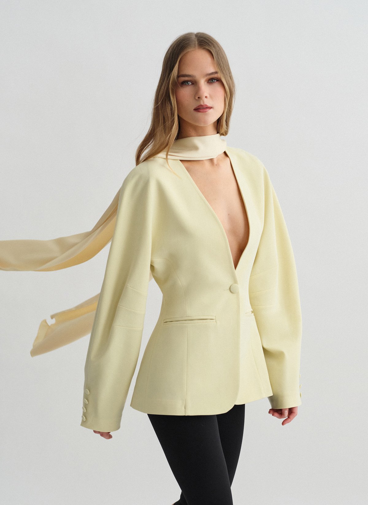 Μεσάτο μπλέιζερ με δομή-11