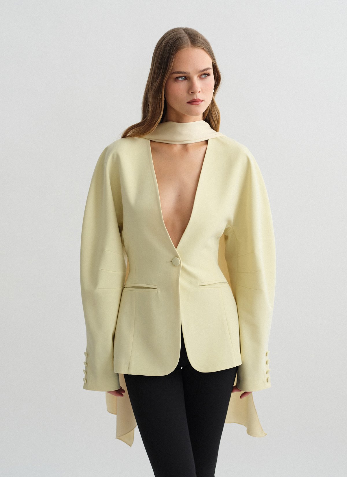 Μεσάτο μπλέιζερ με δομή-12