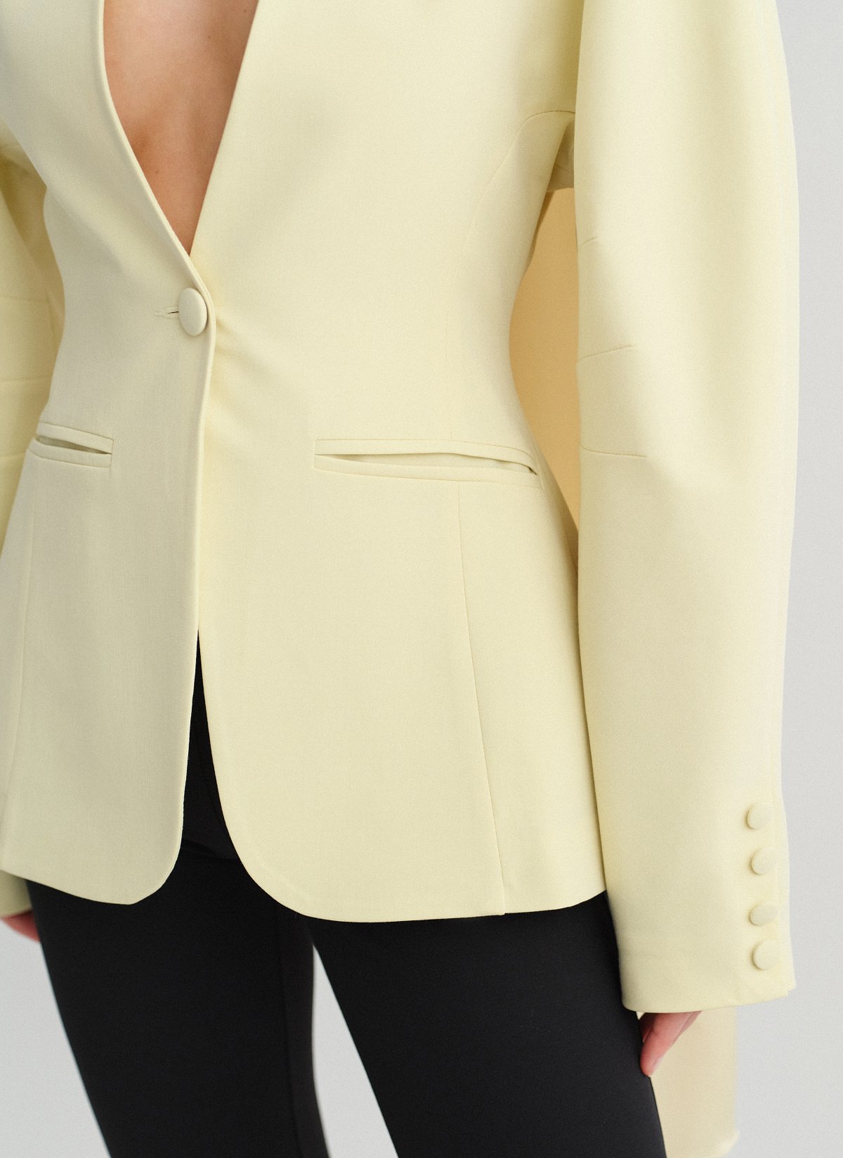 Μεσάτο μπλέιζερ με δομή-15