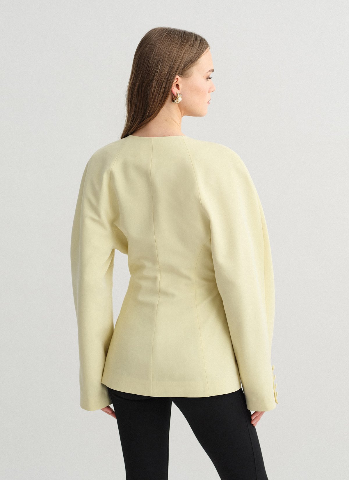 Μεσάτο μπλέιζερ με δομή-16