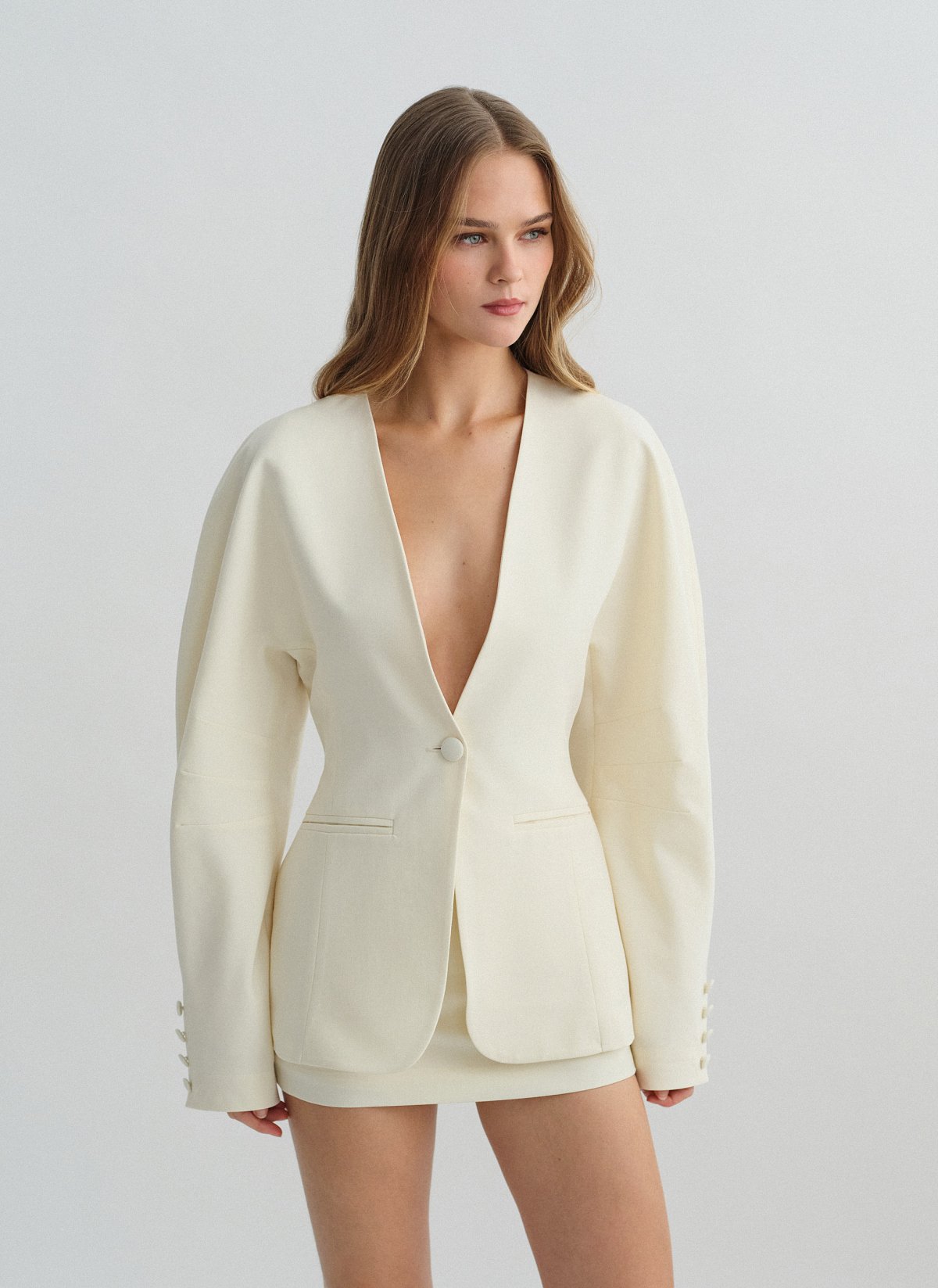 Μεσάτο μπλέιζερ με δομή-20