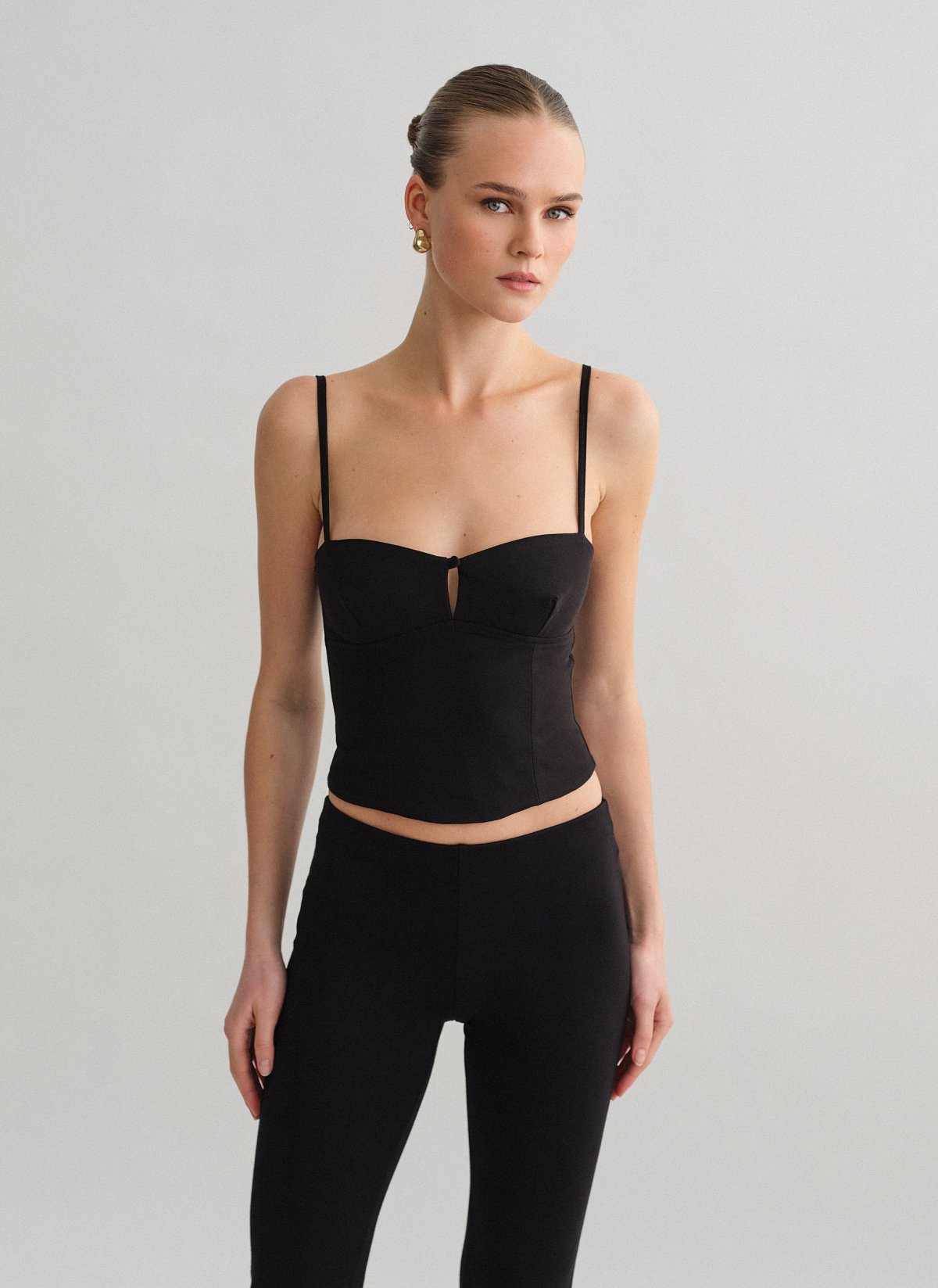 Textured top with front detail-11