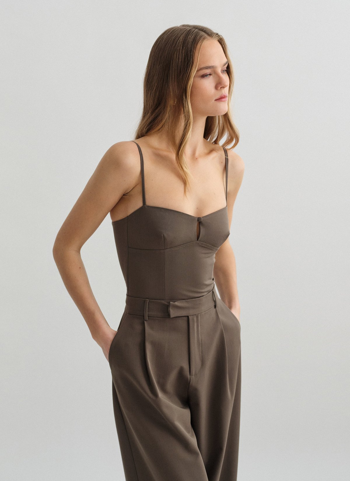 Textured top with front detail-5