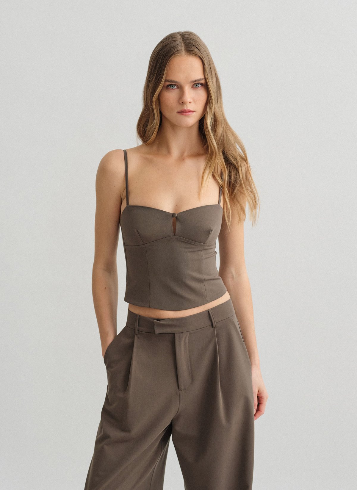 Textured top with front detail-4