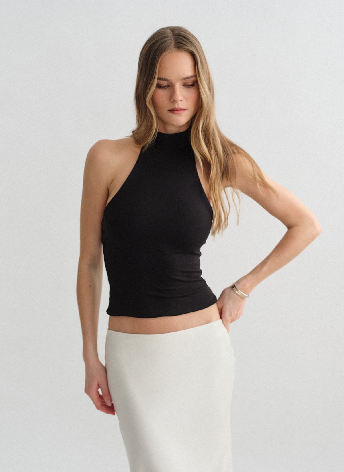 Αμάνικη μπλούζα ζιβάγκο bamboo-1