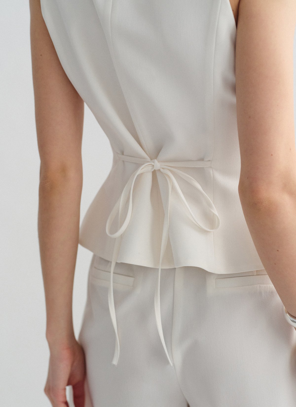 Υφασμάτινο γιλέκο με κουμπιά-11