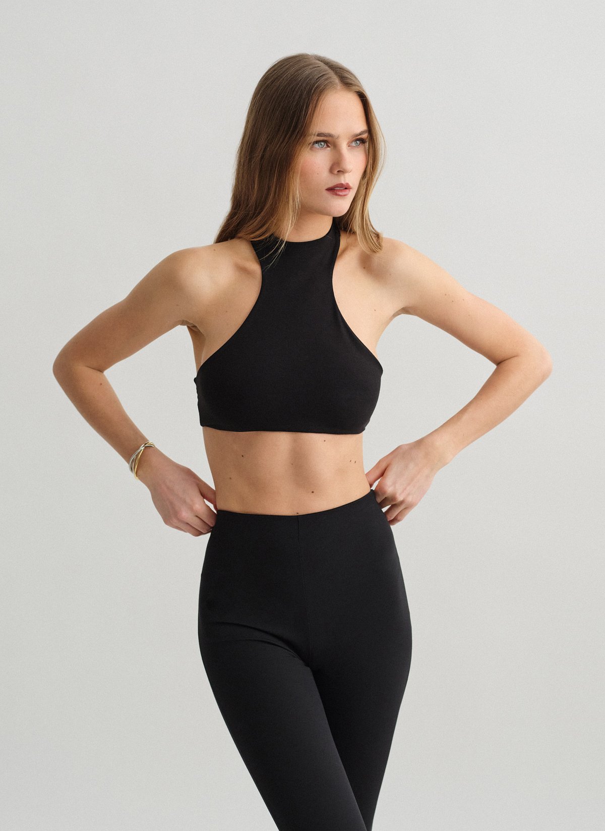 Bamboo sleeveless crop top-8