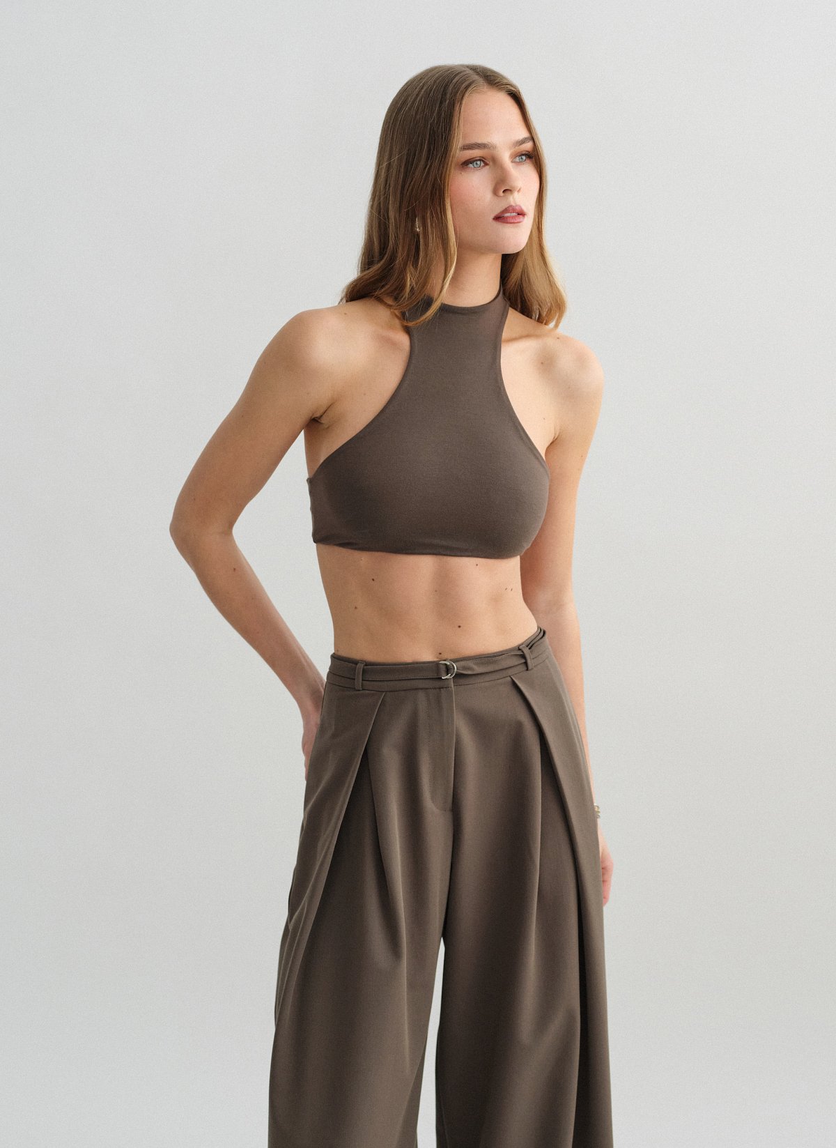 Bamboo sleeveless crop top-3