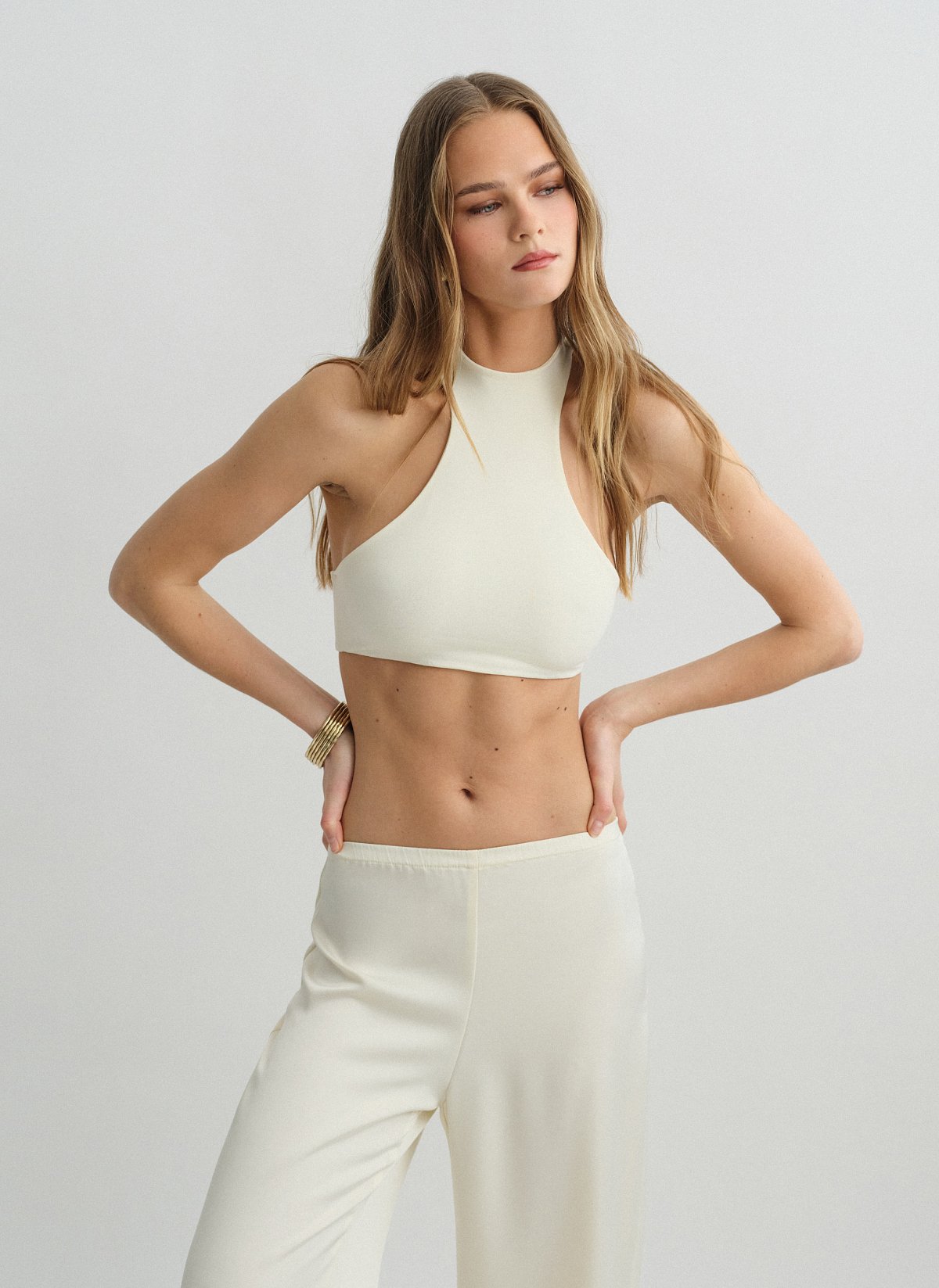 Bamboo sleeveless crop top-11