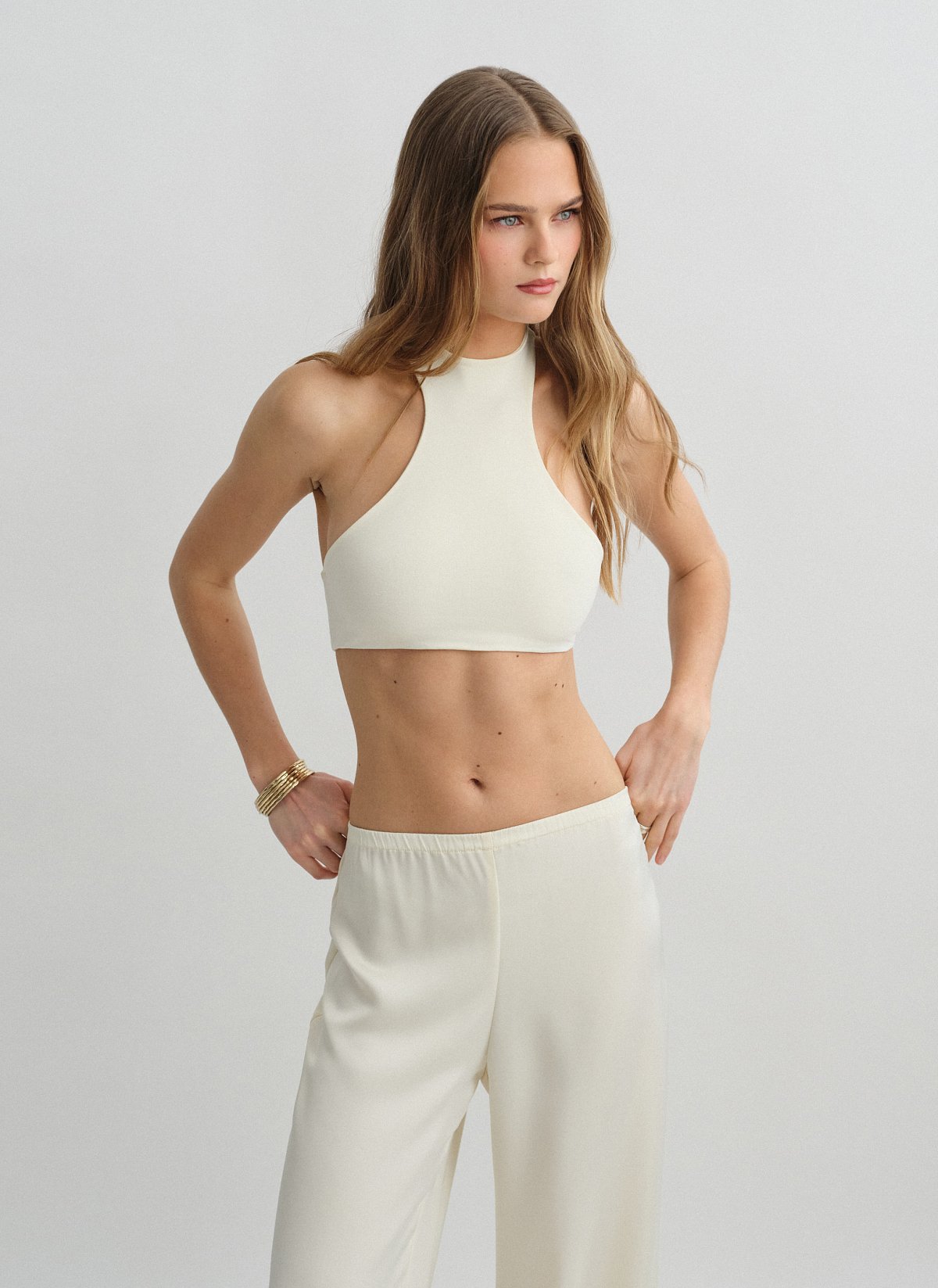 Bamboo sleeveless crop top-14