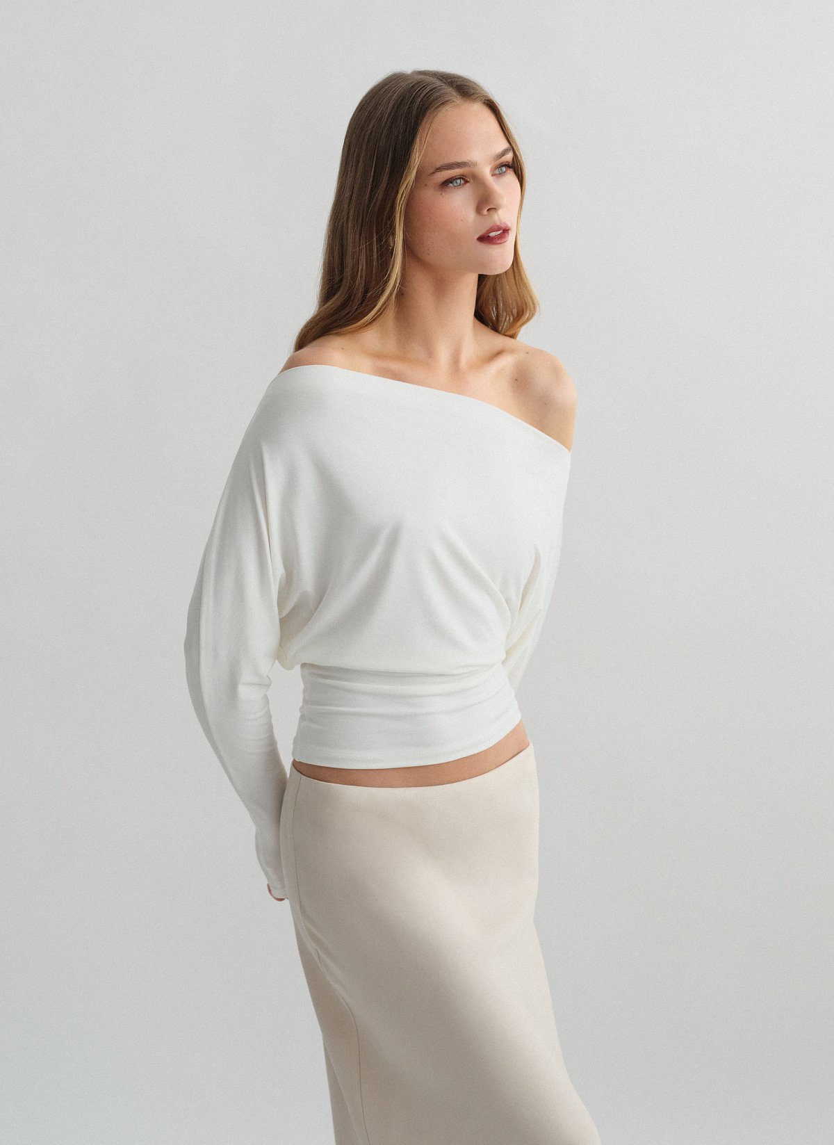 Μεσάτη off-shoulder μπλούζα bamboo-12