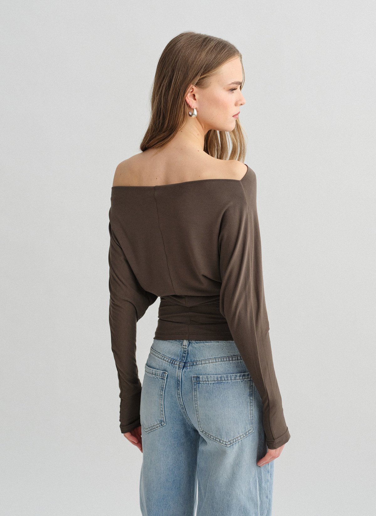 Μεσάτη off-shoulder μπλούζα bamboo-10