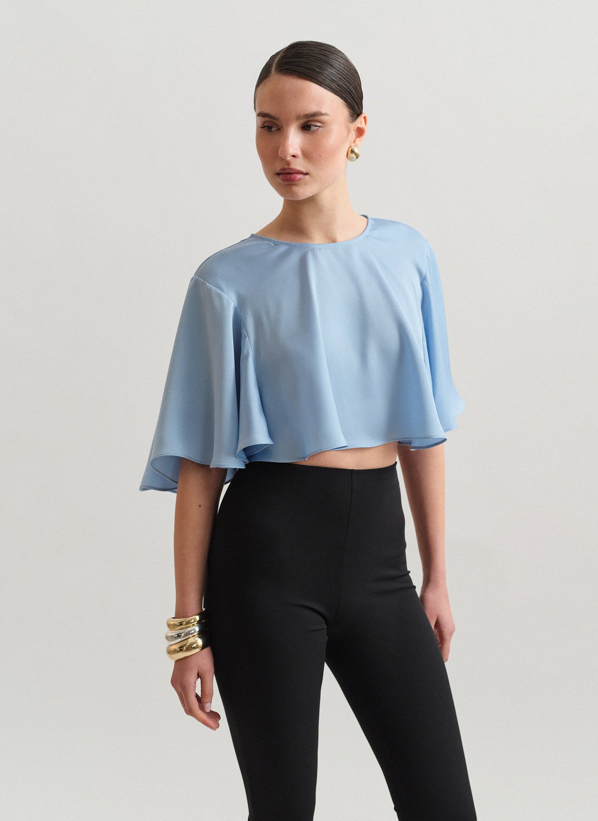 Satin crop top-2