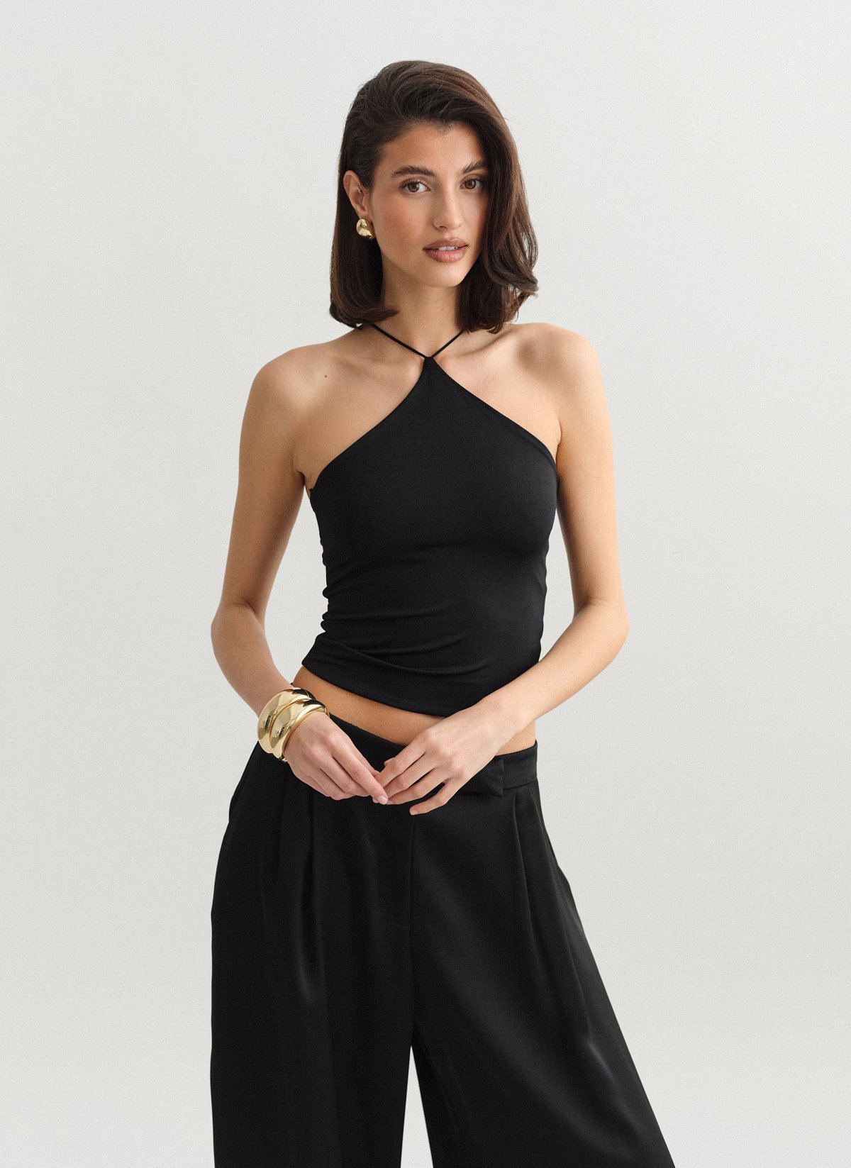 Halter τοπ με λεπτές τιράντες-10