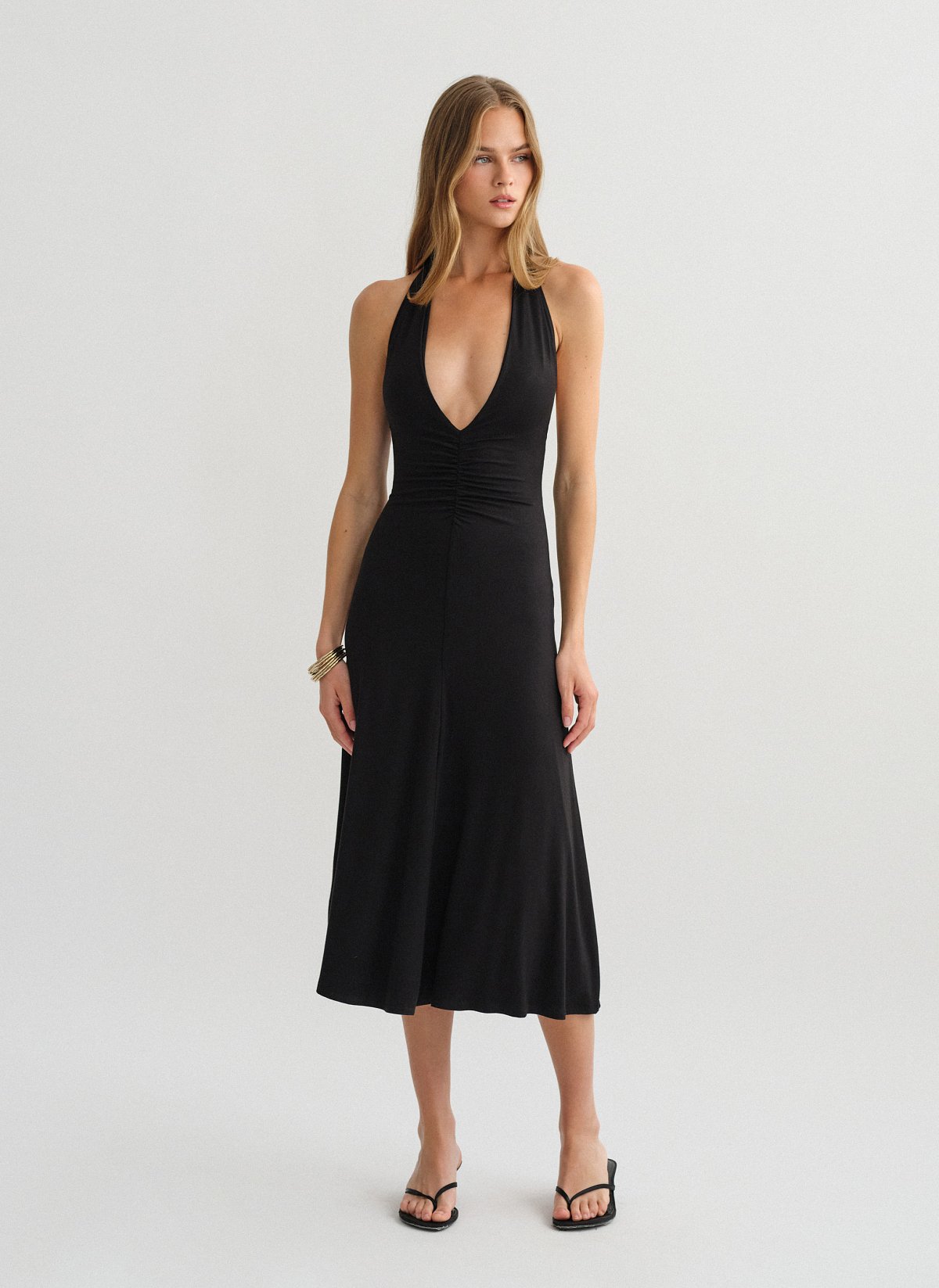 Halter midi φόρεμα bamboo-5