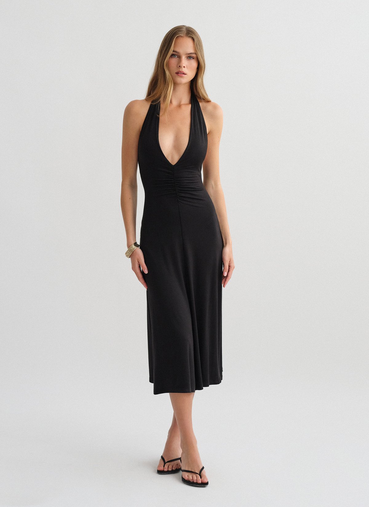 Halter midi φόρεμα bamboo-6