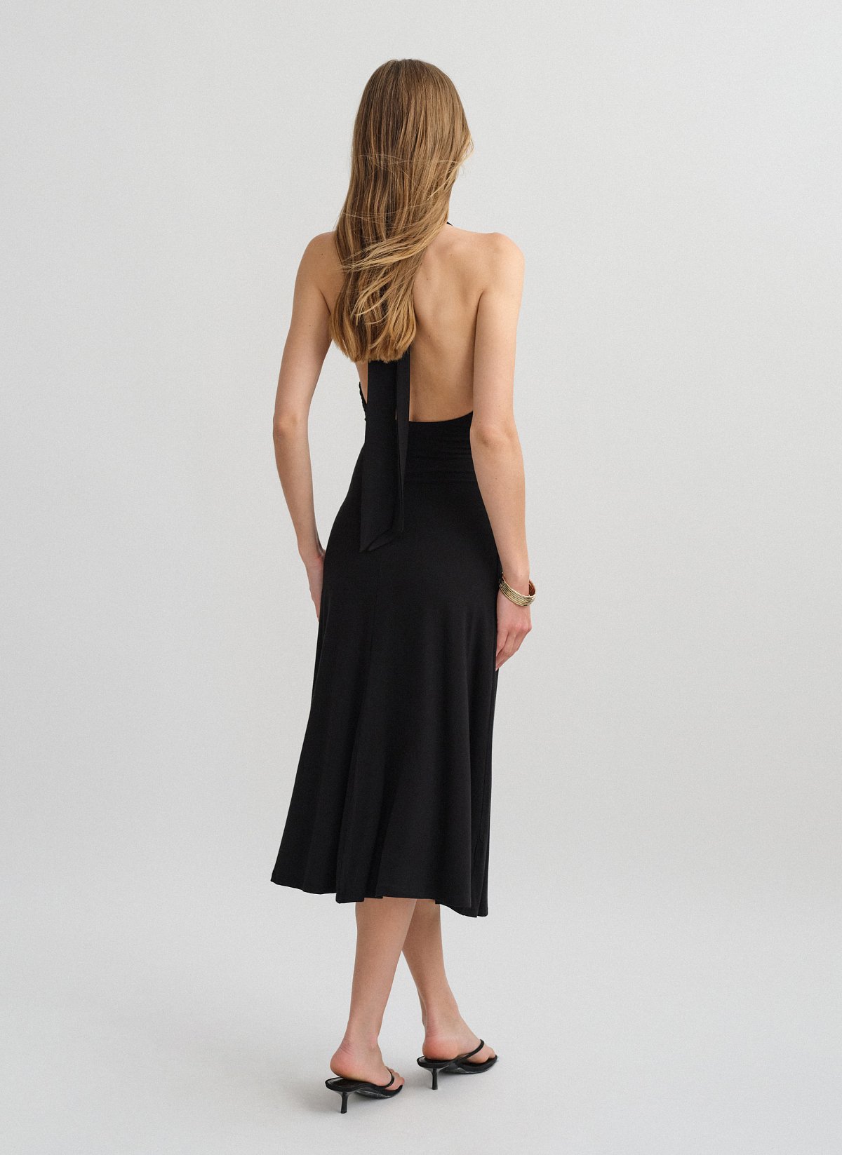 Halter midi φόρεμα bamboo-8
