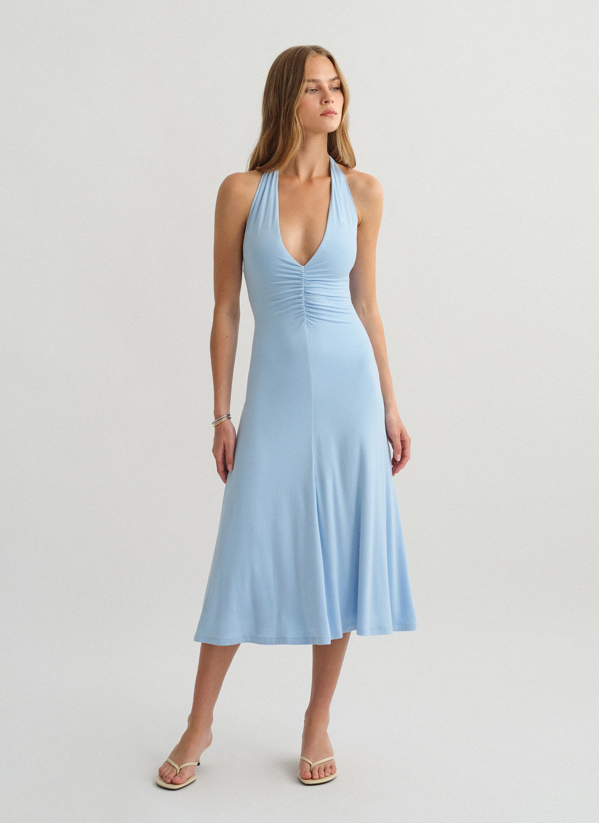 Halter midi φόρεμα bamboo-10
