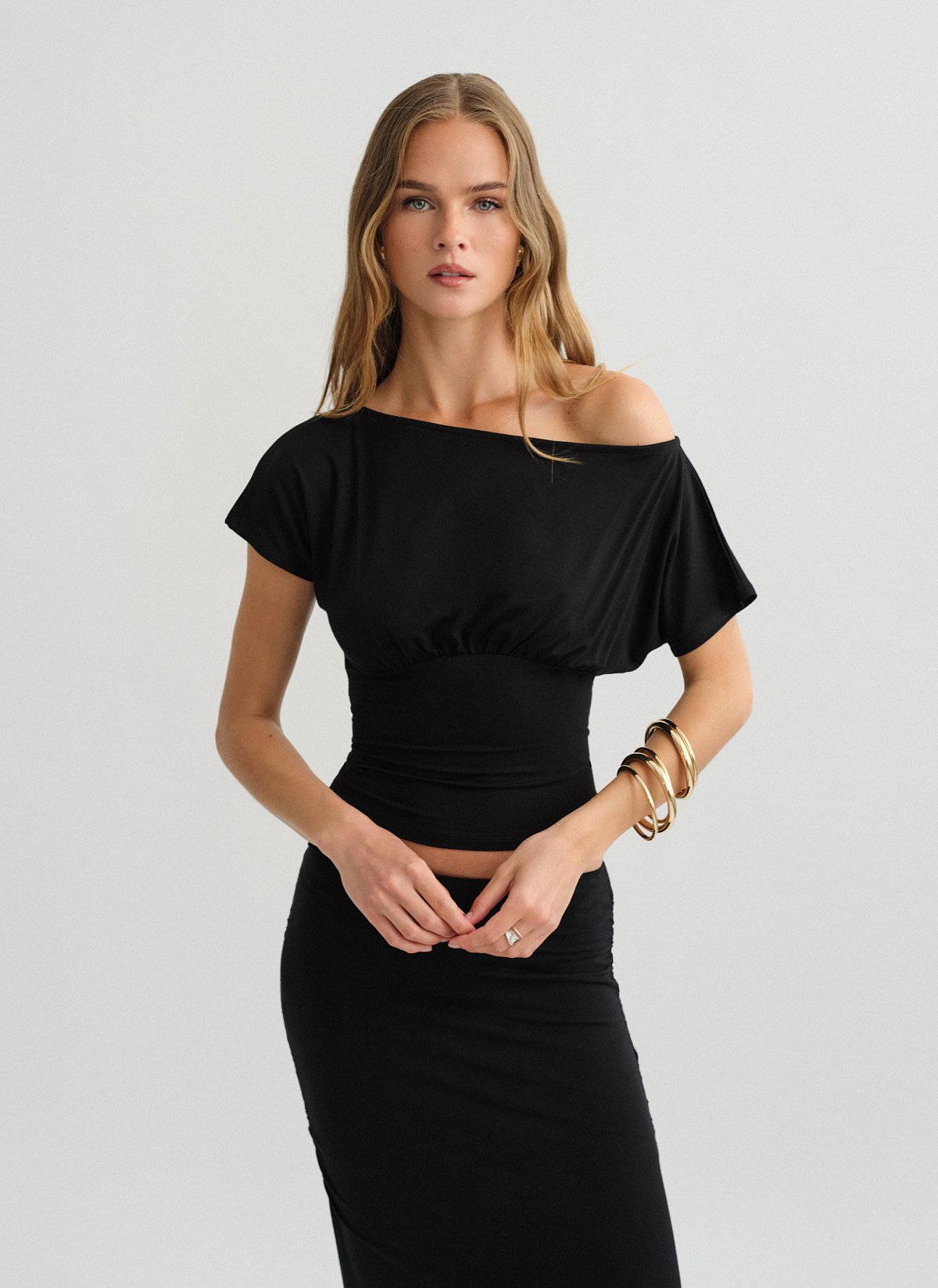 One-shoulder μπλούζα bamboo-5