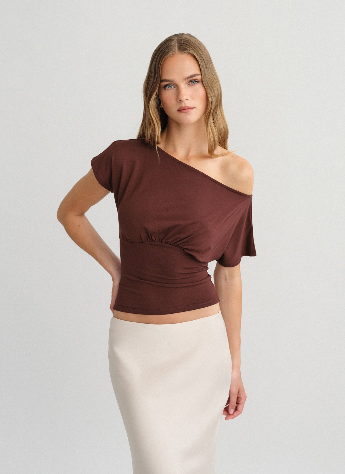 One-shoulder μπλούζα bamboo-1