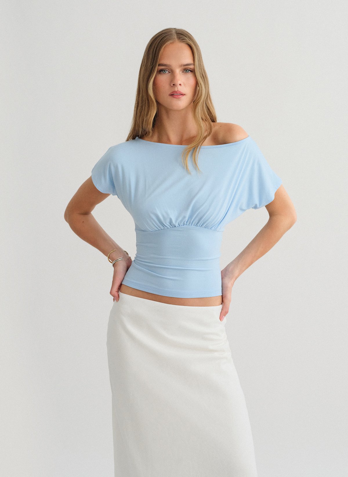 One-shoulder μπλούζα bamboo-7
