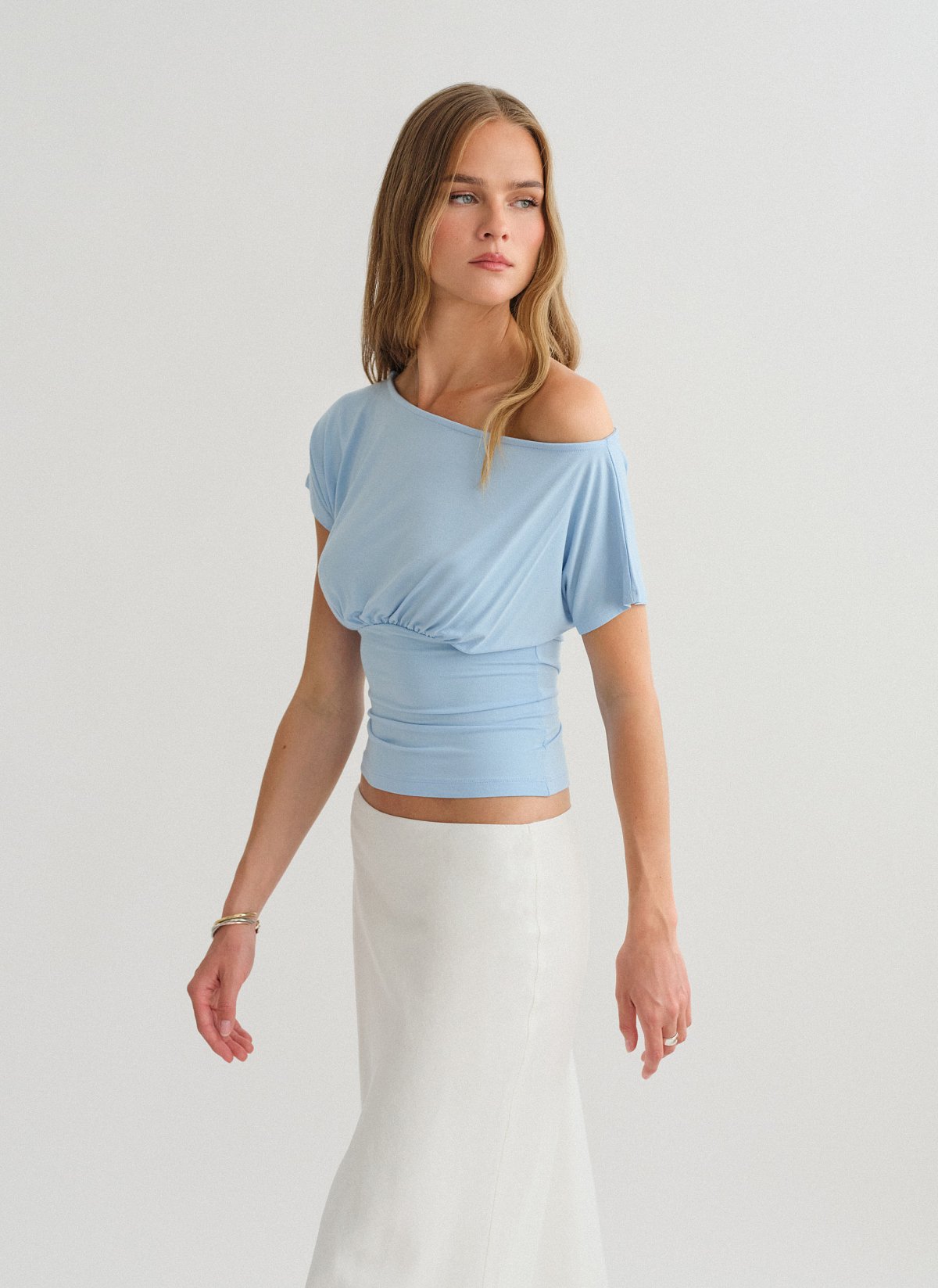 One-shoulder μπλούζα bamboo-9
