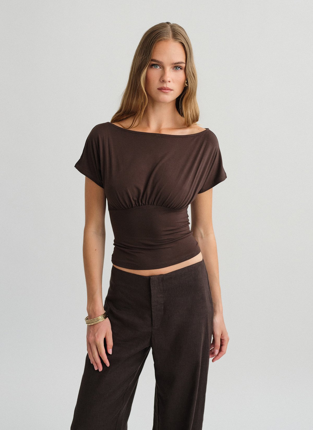 One-shoulder μπλούζα bamboo-11
