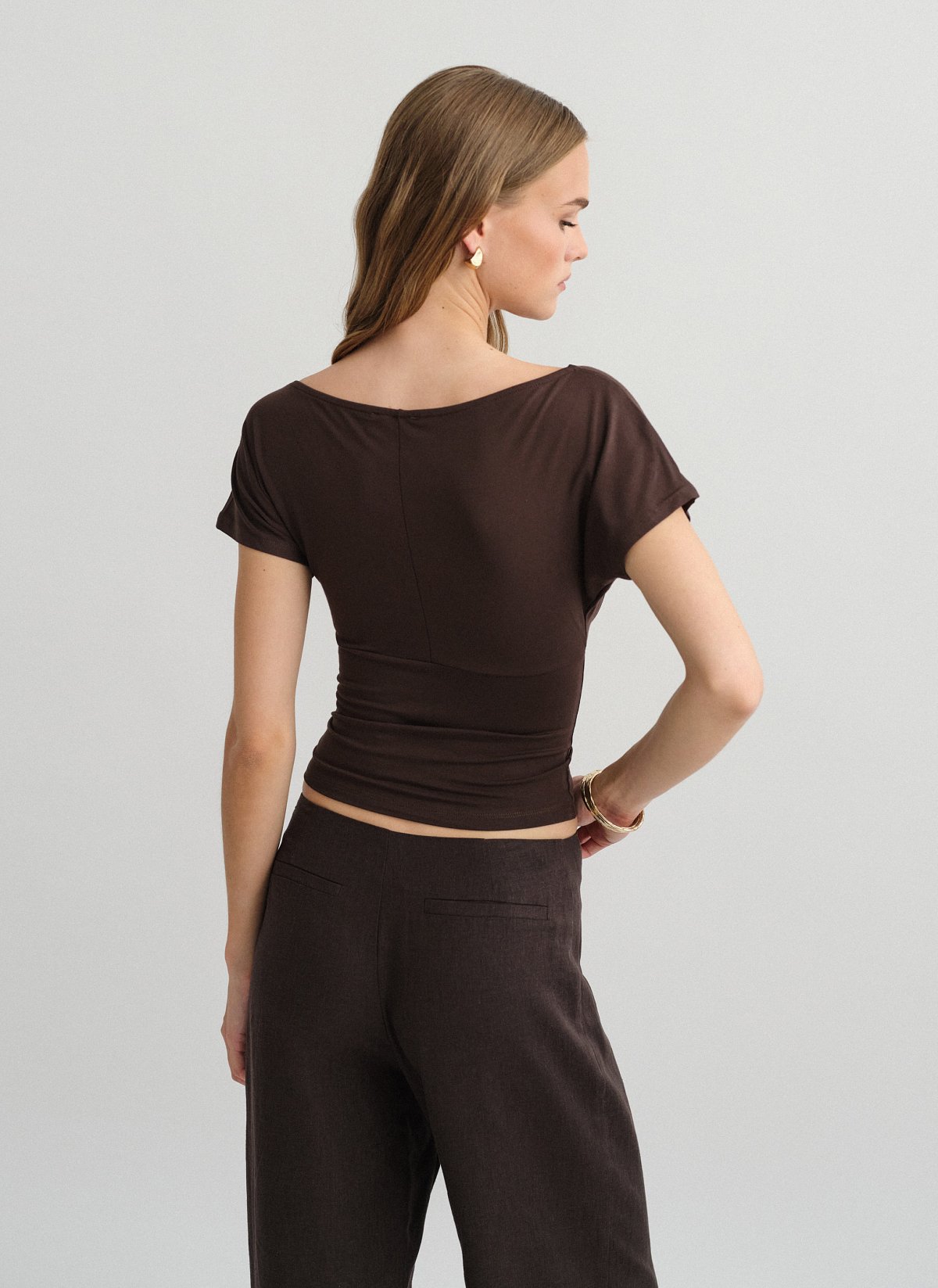 One-shoulder μπλούζα bamboo-13