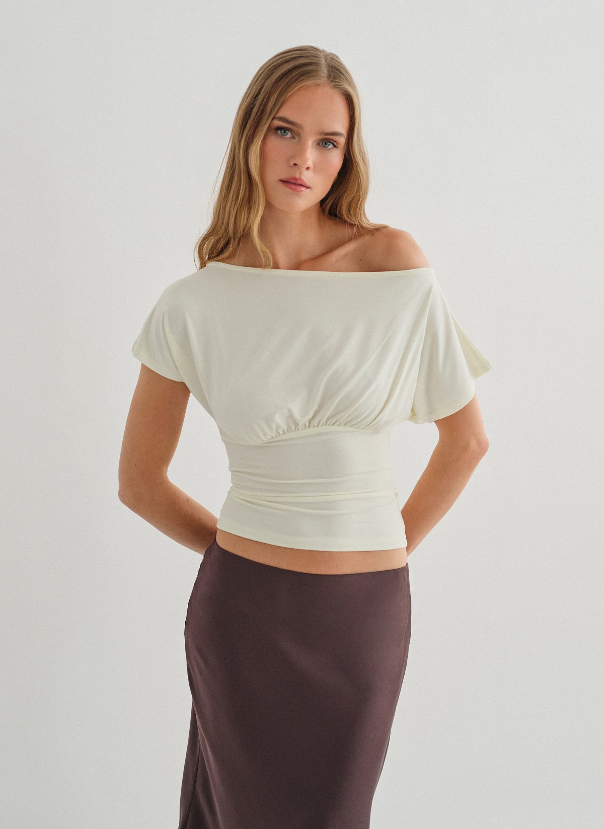 One-shoulder μπλούζα bamboo-15