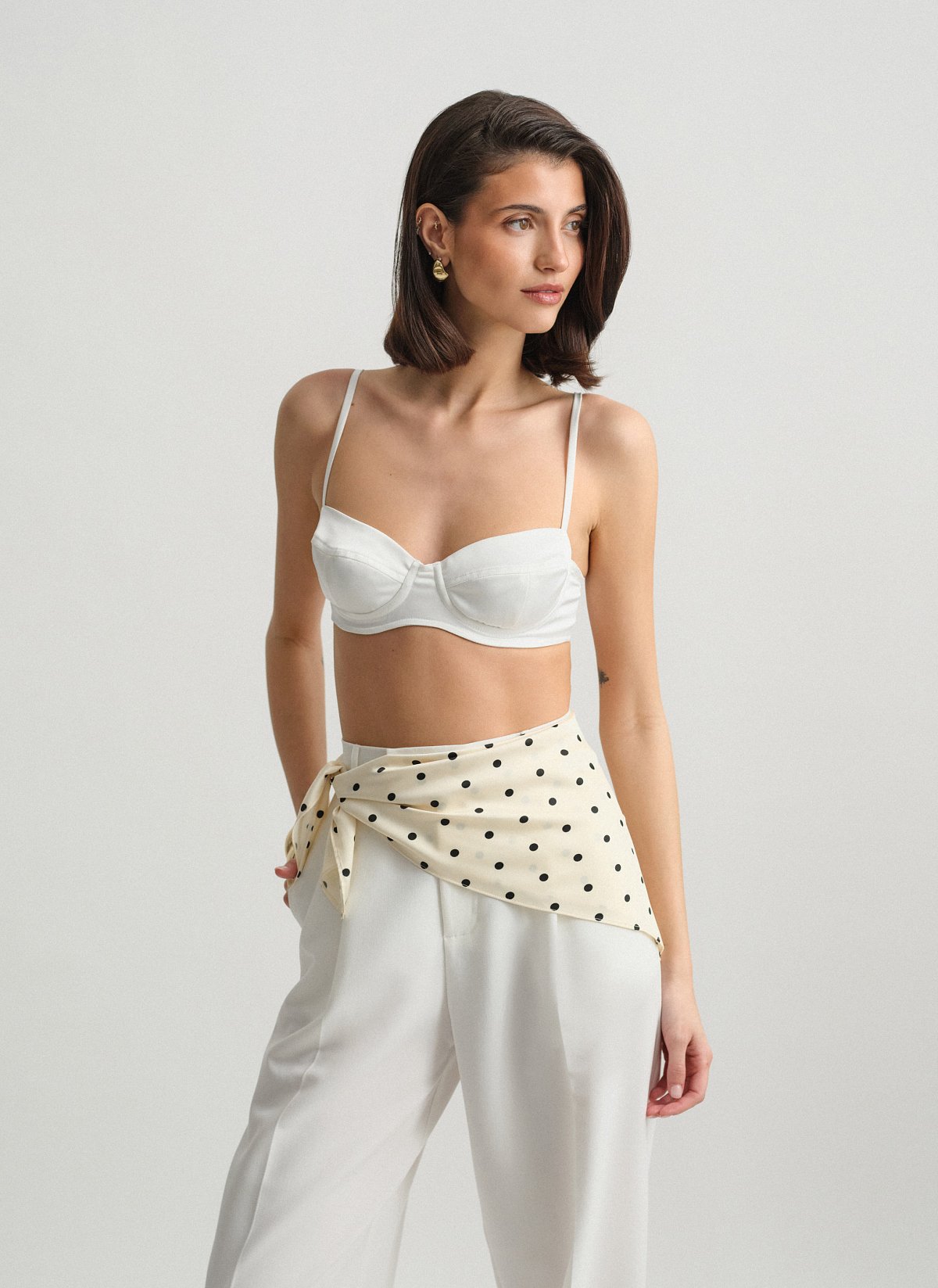 Σατέν bustier τοπ-1