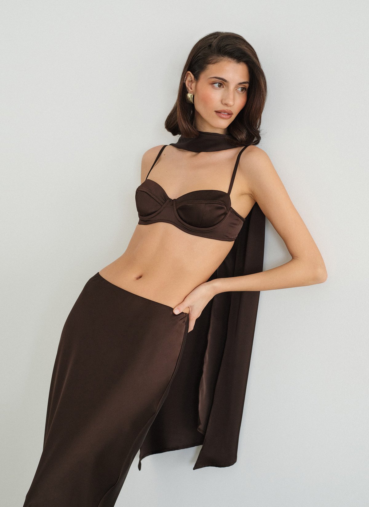 Σατέν bustier τοπ-11