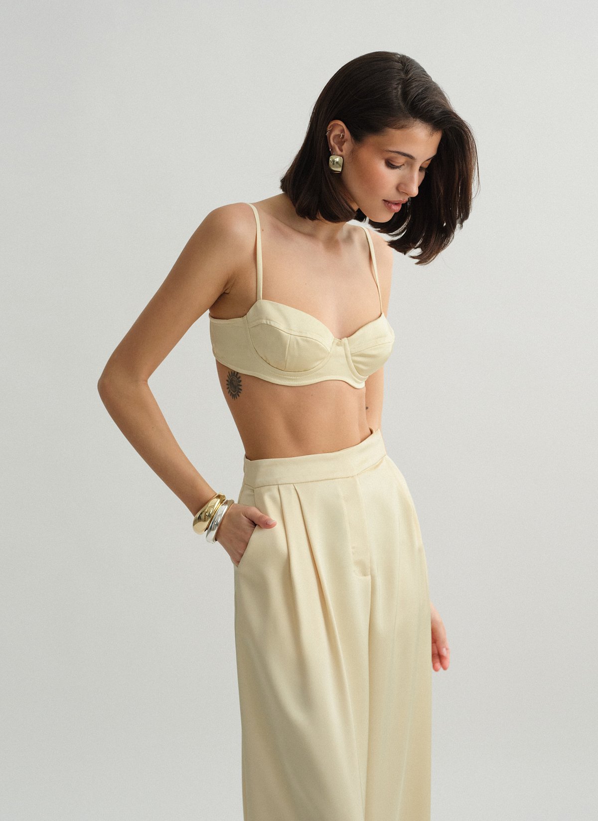 Σατέν bustier τοπ-23