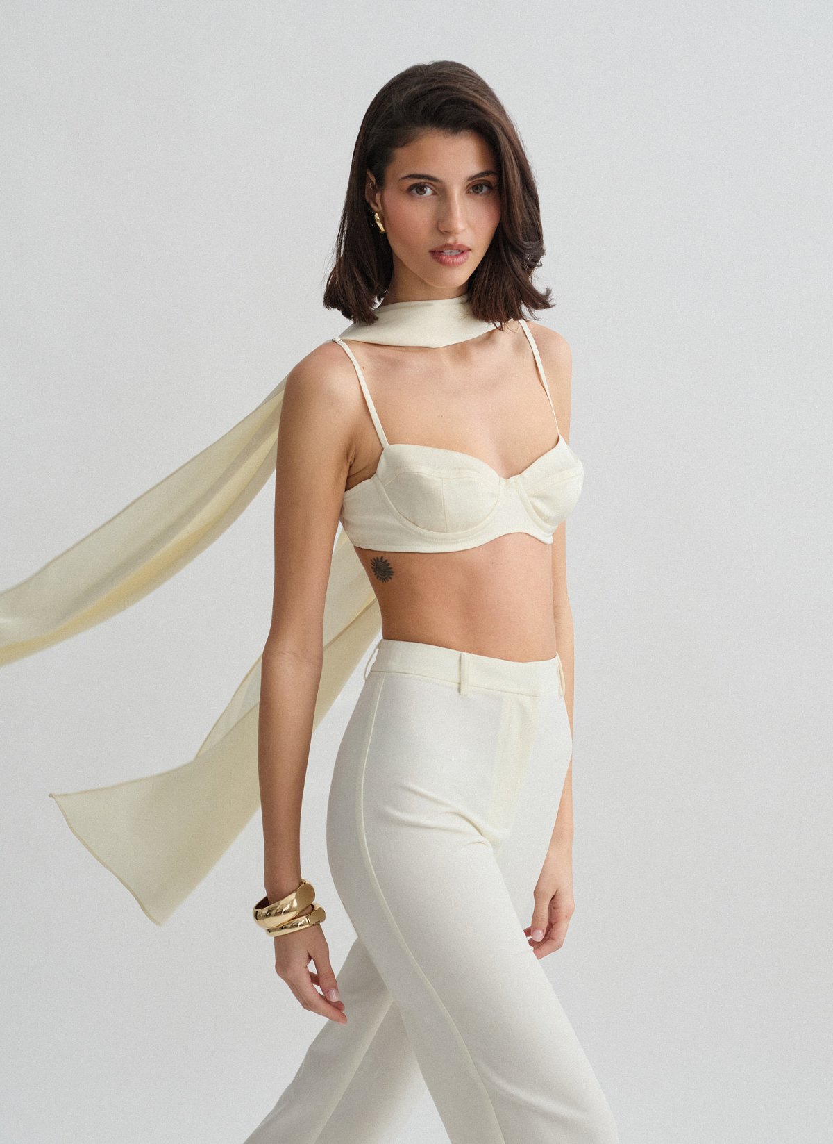 Σατέν bustier τοπ-14